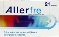 Allerfre Hooikoorts en Allergie Verlichting 10mg Tabletten - 21 Stuks