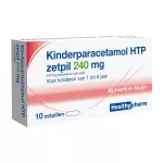 Healthypharm Kinderparacetamol Zetpillen 240mg - 10 Stuks