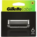 Gillette Navulmesjes Voor Gillettelabs - Exfoliating Bar En Heated Razor - 6 Scheermesjes