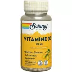 Solaray Vitamine D3 50mcg 60tb