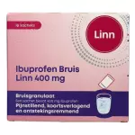 Linn Ibuprofen Bruisgranulaat 400mg 10sach
