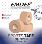 Emdee Sport Tape 3.8cm X 10m Huidkleur 1st