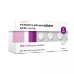 Apotex Mebendazol Anti-wormtabletten 100mg 6tb