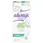 Always Dailies Cotton Protection Inlegkruisjes Large 32st