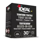 Ideal Alles-in-een Textielverf Zwart 230g - Geschikt voor Katoen, Linnen, Zijde, Viscose