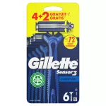 Gillette Sensor 3 Comfort Wegwerpmesjes 6st