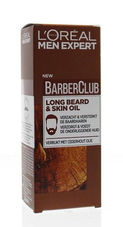 L&#039;Or&eacute;al Men Expert Barber Club Long Beard &amp; Skin Oil - Verzorgende Baardolie 30ml