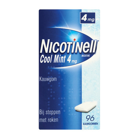Nicotinell Kauwgom Cool Mint 4 Mg 96st