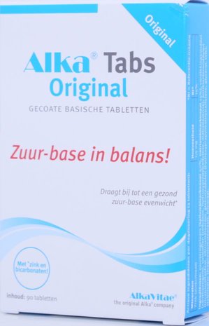 Alka Tabs Original - Gecoate Basische Tabletten, 60 stuks
