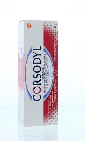 Corsodyl Corsodyl Tandgel 1% Uad 50g