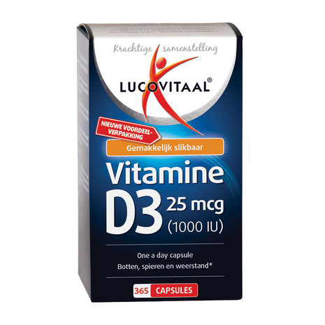 Lucovitaal Vitamine D3 25 Mcg 365ca