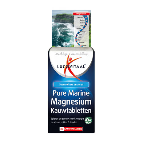 Lucovitaal Pure Marine Magnesium Kauwtabletten - 30 Stuks