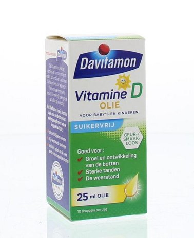 Davitamon Vitamine D Olie voor Baby&#039;s en Kinderen - 25ml
