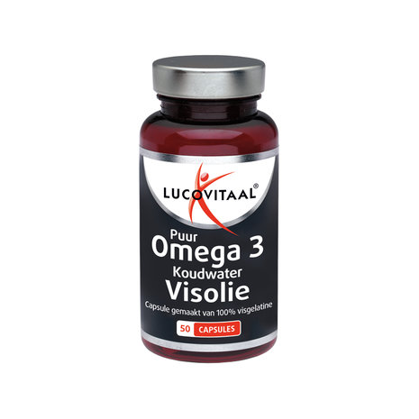 Lucovitaal Omega 3 Visolie Capsules, Koudwater, 50 Stuks