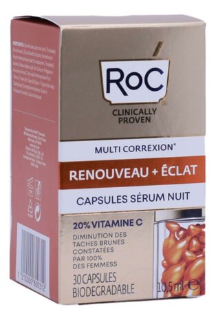 Roc Multi Correxion Revive + Glow Vitamine C Nachtserum Capsules - Stralende Huidverzorging