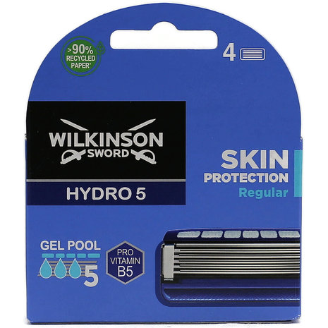Wilkinson Hydro 5 Skin Protection Scheermesjes - 4 Stuks - Milieuvriendelijke Verpakking