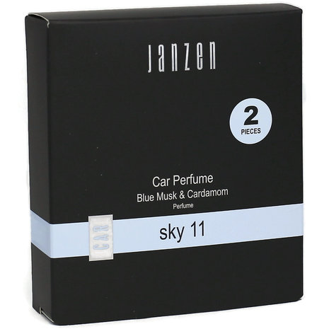JANZEN Sky 11 Blue Musk &amp; Cardamom Autoparfum - 2 stuks