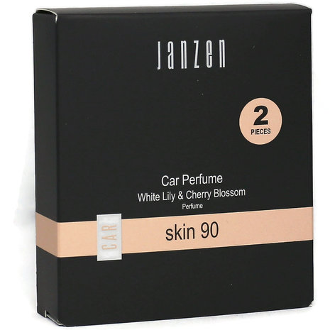 JANZEN Car Perfume Skin 90 - White Lily &amp; Cherry Blossom - 2 stuks