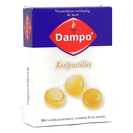 Dampo Keelpastilles met Kamille-Extract, Vitamine C en Honing - 24 Pastilles