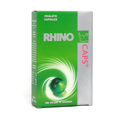 Rhino Caps Inhalatiecapsules voor Verlichting van de Luchtwegen - 16 Capsules