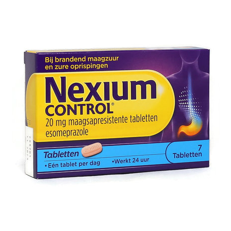 Nexium Control 20 mg Maagsapresistente Tabletten voor Refluxsymptomen