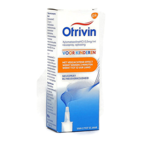 Otrivin 0.5 mg/ml Verzachtende Neusspray voor Kinderen 2-12 Jaar, 10ml