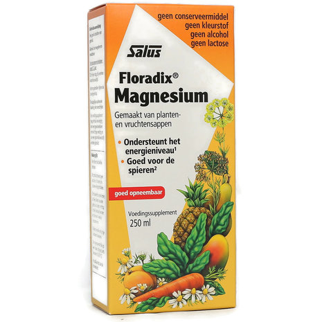 Salus Floradix Magnesium Elixer - Ondersteunt Spieren En Energiestofwisseling - 250ml