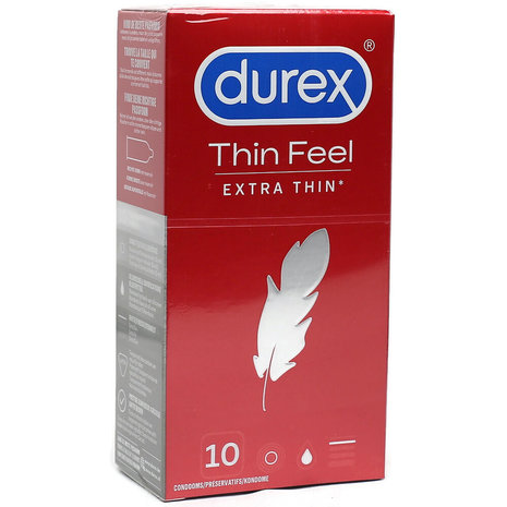 Durex Thin Feel Extra Thin Condooms - 10 Stuks
