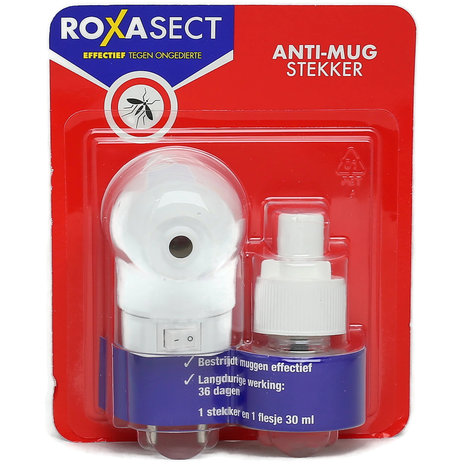 Roxasect Anti-Mug Stekker met Prallethrin voor Effectieve Muggenbestrijding