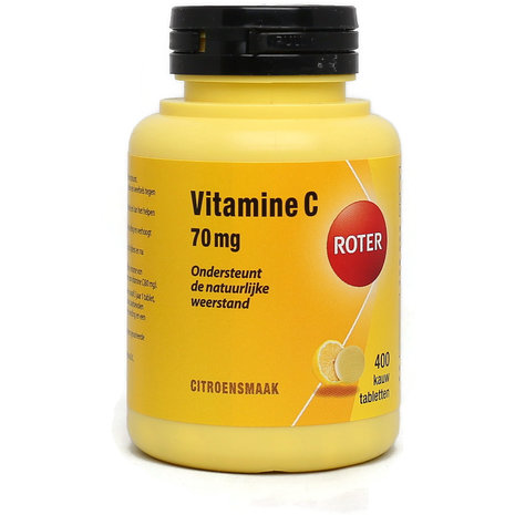 Roter Vitamine C 70 mg Kauwtabletten, Citroensmaak - 400 Tabletten