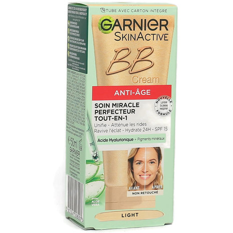 Garnier SkinActive BB Cream Anti-Age Light - Hydraterende Tinted Moisturizer SPF 15, 50ml