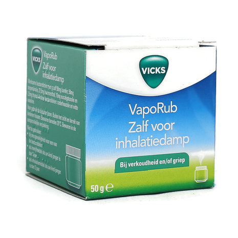 Vicks VapoRub Zalf voor Inhalatiedamp 50g - Verlichting bij Verkoudheid en Griep
