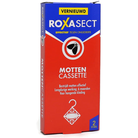 Roxasect Motten Cassette voor Hangende Kleding - 2 Stuks