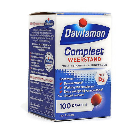 Davitamon Compleet Weerstand Multivitaminen en Mineralen - 100 Dragees
