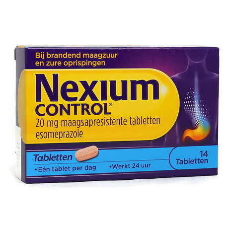 Nexium Control Maagsapresistente Tabletten 20 mg, 14 Stuks