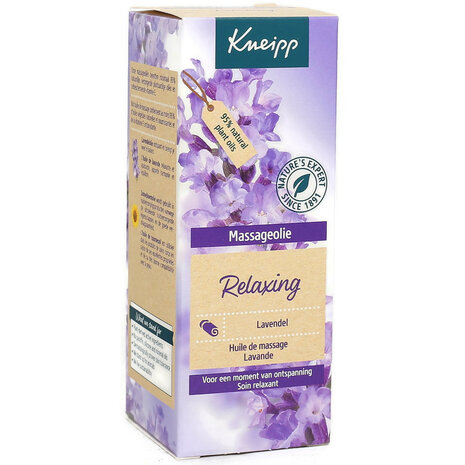 Kneipp Relaxing Massageolie met Lavendel - 100ml - Natuurlijke Ontspanning