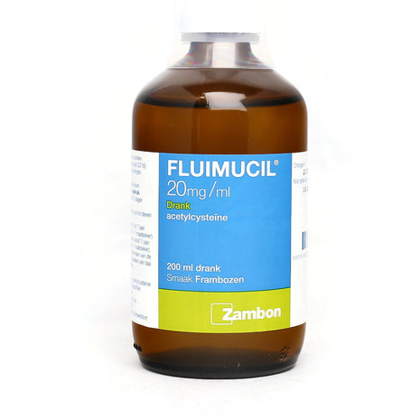 Fluimucil Oral Solution 20mg/ml Raspberry Flavor 200ml