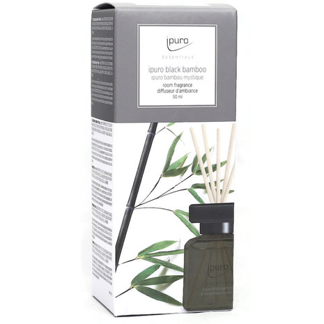 Ipuro Black Bamboo Geurdiffuser - Luxe Huisparfum 50 ml