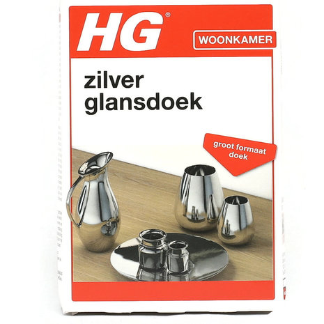 HG Zilver Glansdoek voor het Oppoetsen en Onderhouden van Zilver