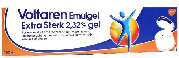 Voltaren Emulgel Extra Sterk 2.32% Gel 150g - Pijnverlichting