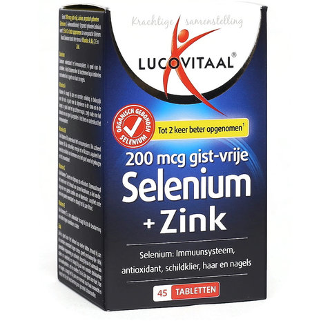 Lucovitaal Selenium + Zink Tabletten - 45 Stuks