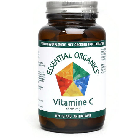 Essential Organics Vitamine C 1000 mg met Groente- en Fruitextracten - 90 Tabletten