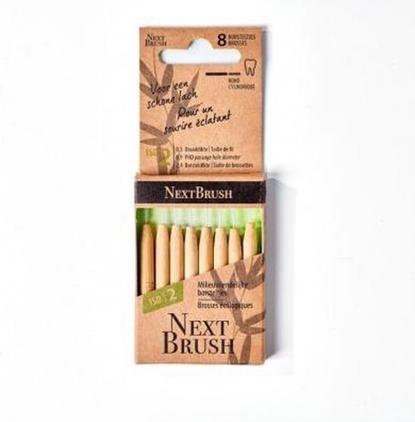 Nextbrush Bamboe Interdentale Ragers Iso 2 8st