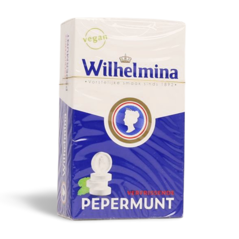 Wilhelmina Pepermunt 100g - Vegan Pepermunt Snoep