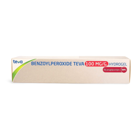 Teva Benzoylperoxide 10% Hydrogel voor Acnebehandeling 100g