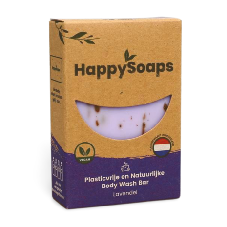 Happysoaps Lavendel Body Bar 100g - Plasticvrije en Natuurlijke Body Wash