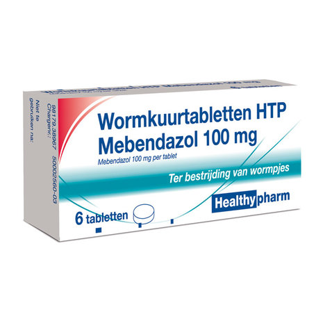 Healthypharm Mebendazol/wormkuur 6tb