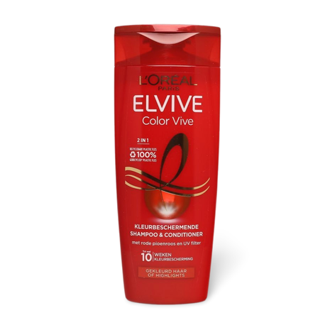 Elvive Shampoo &amp; Conditioner Color Vive 2-in-1 Geverfd Haar 250 Ml