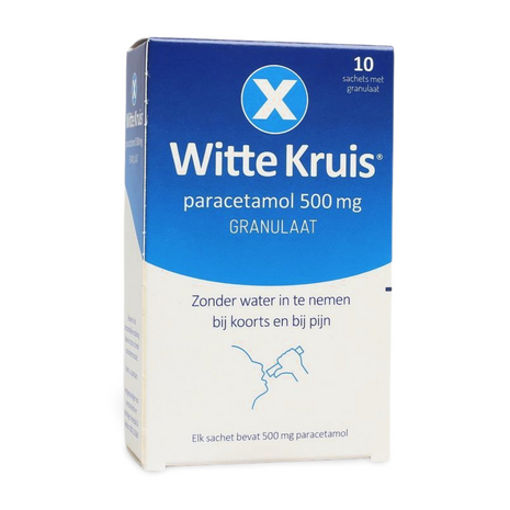Witte Kruis Paracetamol 500 Mg Granulaat 10sach