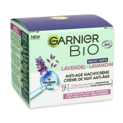 Nachtcreme Garnier Anti-age Bio Lavendel Hak Drogisterij - 50ml
